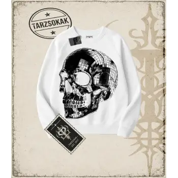 CHROME SKULL Oversize Unisex Bisiklet Yaka Sweatshirt