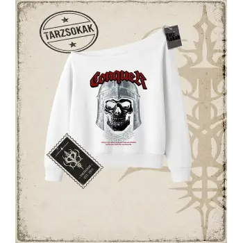 CONQUER Kadın Kayık Yaka Sweatshirt