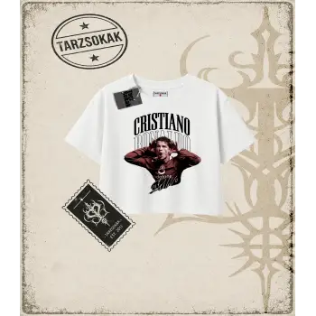 CR7 FRONT Kadın Crop Tişört