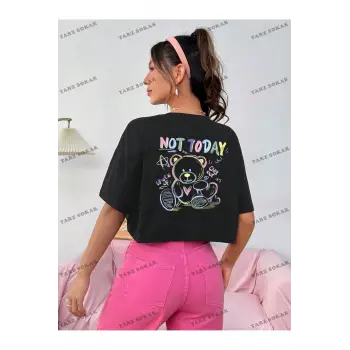 Crop CKOD-232913 Katı Düşük Omuz Kısa