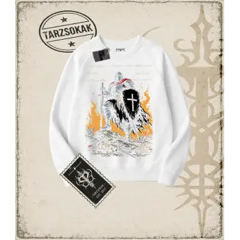 CRUSADER Oversize Unisex Bisiklet Yaka Sweatshirt