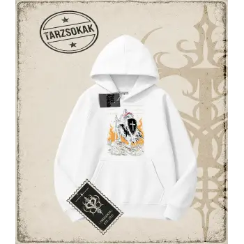 CRUSADER Oversize Unisex Kapşonlu Sweatshirt