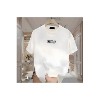 Crush Baskılı Beyaz