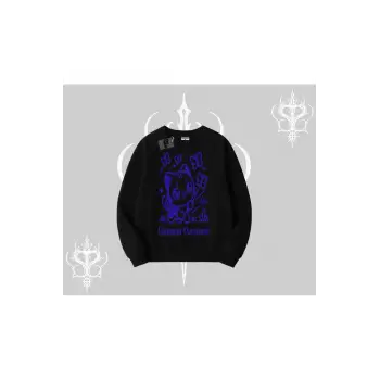Cuteness Overload Kedi Baskılı Biskilet Sweatshirt