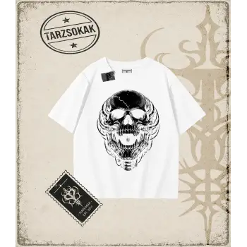 CYBER PUNK SKULL Oversize Unisex Tişört