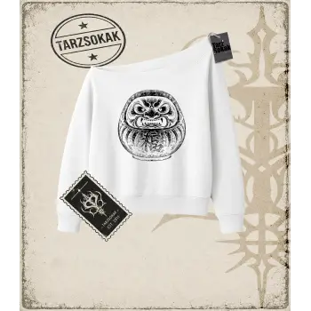 DARUMA Kadın Kayık Yaka Sweatshirt