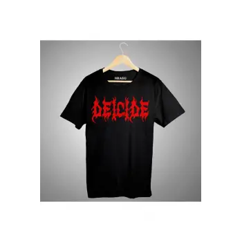 Deicide Rock Band Siyah Tişört