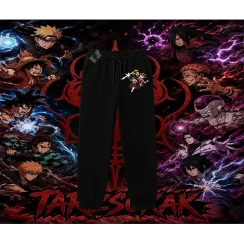 Deidara Naruto Anime Karakteri Unisex Jogger Eşofman Altı Beyaz
