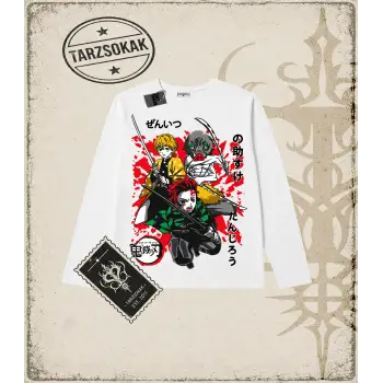 Demon Slayer Anime Baskılı Long Sleeve