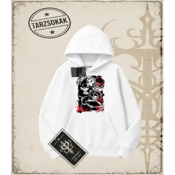 Demon Slayer Anime Baskılı Oversize Unisex Kapşonlu Sweatshirt