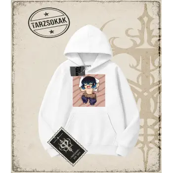 Demon Slayer Anime Baskılı Oversize Unisex Kapşonlu Sweatshirt