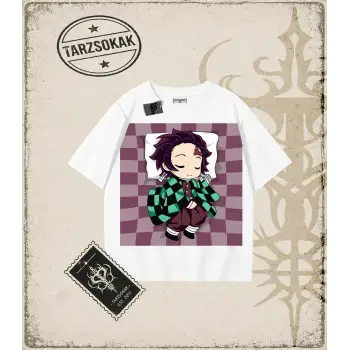 Demon Slayer Anime Baskılı Oversize Unisex Tişört