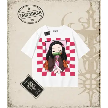 Demon Slayer Anime Baskılı Oversize Unisex Tişört
