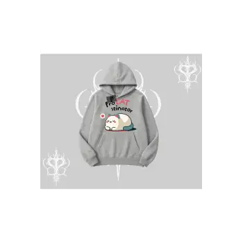 Detective Kitten Kedi Baskılı Biskilet Sweatshirt
