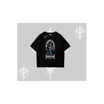 Detective Kitten Kedi Baskılı Oversize Tshirt