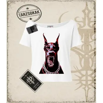 DOBERMAN SOLID Kadın Kayık Yaka Tişört