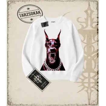 DOBERMAN SOLID Oversize Unisex Bisiklet Yaka Sweatshirt