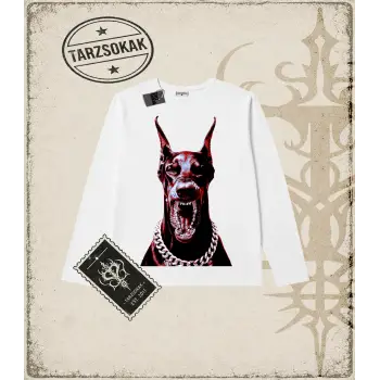 DOBERMAN SOLID Oversize Unisex Long Sleeve Uzun Kollu Tişört