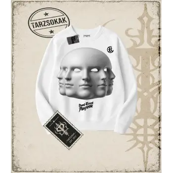 DONT TRUST Oversize Unisex Bisiklet Yaka Sweatshirt