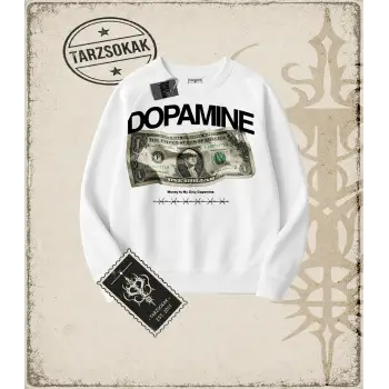 DOPAMINE Oversize Unisex Bisiklet Yaka Sweatshirt