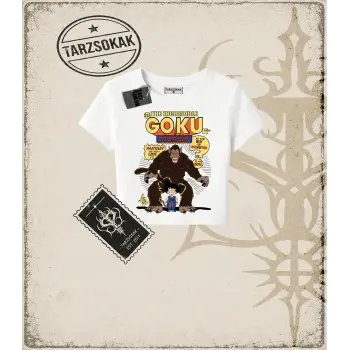 Dragon Ball Anime Baskılı Kadın Baby Tee