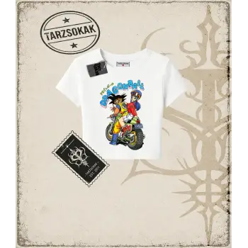 Dragon Ball Anime Baskılı Kadın Baby Tee