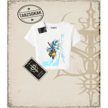 Dragon Ball Anime Baskılı Kadın Baby Tee