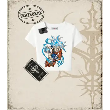 Dragon Ball Anime Baskılı Kadın Baby Tee