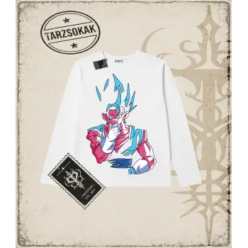 Dragon Ball Anime Baskılı Long Sleeve