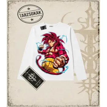 Dragon Ball Anime Baskılı Long Sleeve