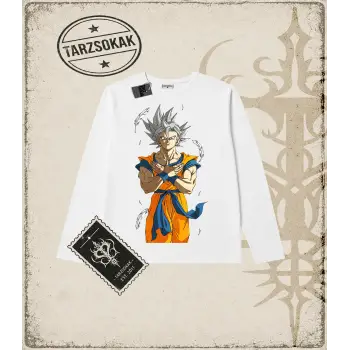 Dragon Ball Anime Baskılı Long Sleeve