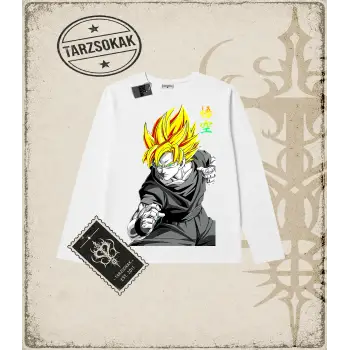 Dragon Ball Anime Baskılı Long Sleeve