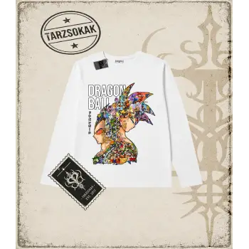 Dragon Ball Anime Baskılı Long Sleeve
