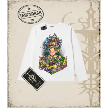 Dragon Ball Anime Baskılı Long Sleeve