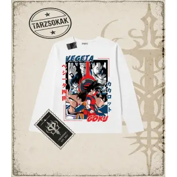 Dragon Ball Anime Baskılı Long Sleeve