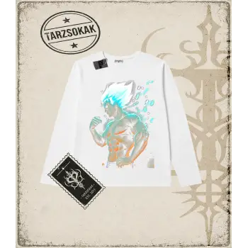 Dragon Ball Anime Baskılı Long Sleeve