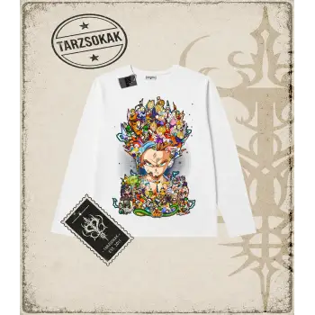 Dragon Ball Anime Baskılı Long Sleeve