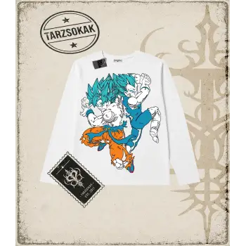 Dragon Ball Anime Baskılı Long Sleeve