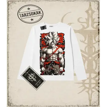Dragon Ball Anime Baskılı Long Sleeve
