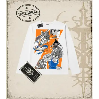Dragon Ball Anime Baskılı Long Sleeve