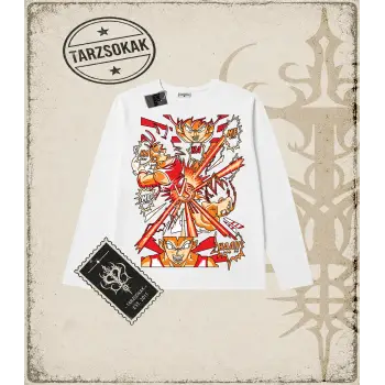 Dragon Ball Anime Baskılı Long Sleeve