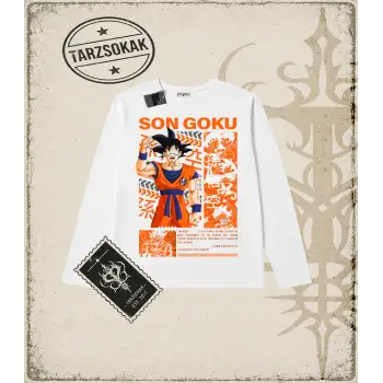 Dragon Ball Anime Baskılı Long Sleeve