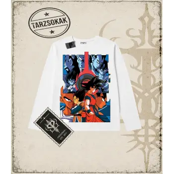 Dragon Ball Anime Baskılı Long Sleeve
