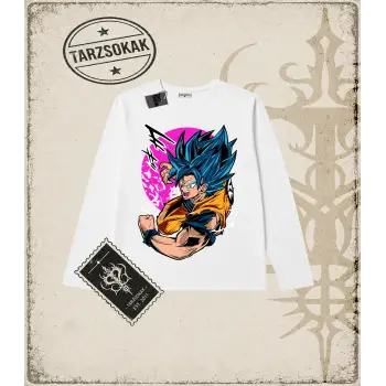 Dragon Ball Anime Baskılı Long Sleeve