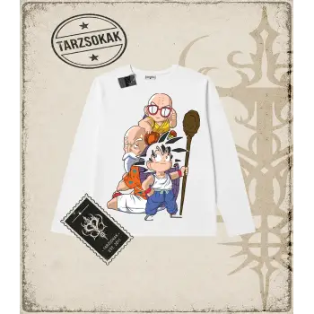 Dragon Ball Anime Baskılı Long Sleeve