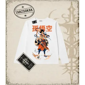 Dragon Ball Anime Baskılı Long Sleeve