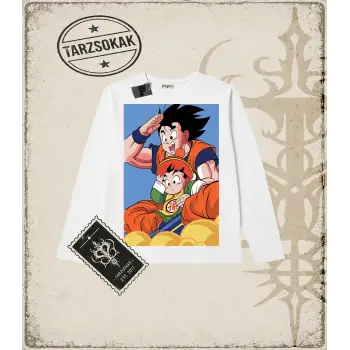 Dragon Ball Anime Baskılı Long Sleeve