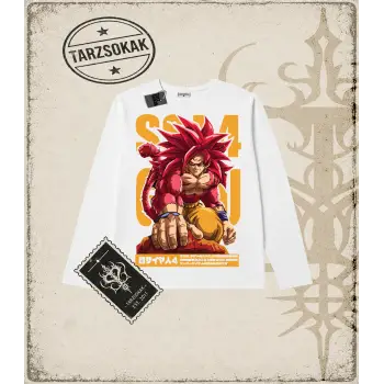 Dragon Ball Anime Baskılı Long Sleeve
