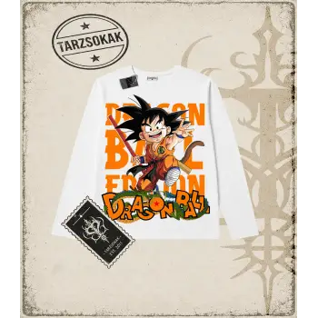 Dragon Ball Anime Baskılı Long Sleeve