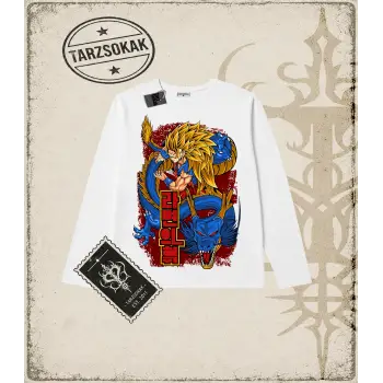 Dragon Ball Anime Baskılı Long Sleeve